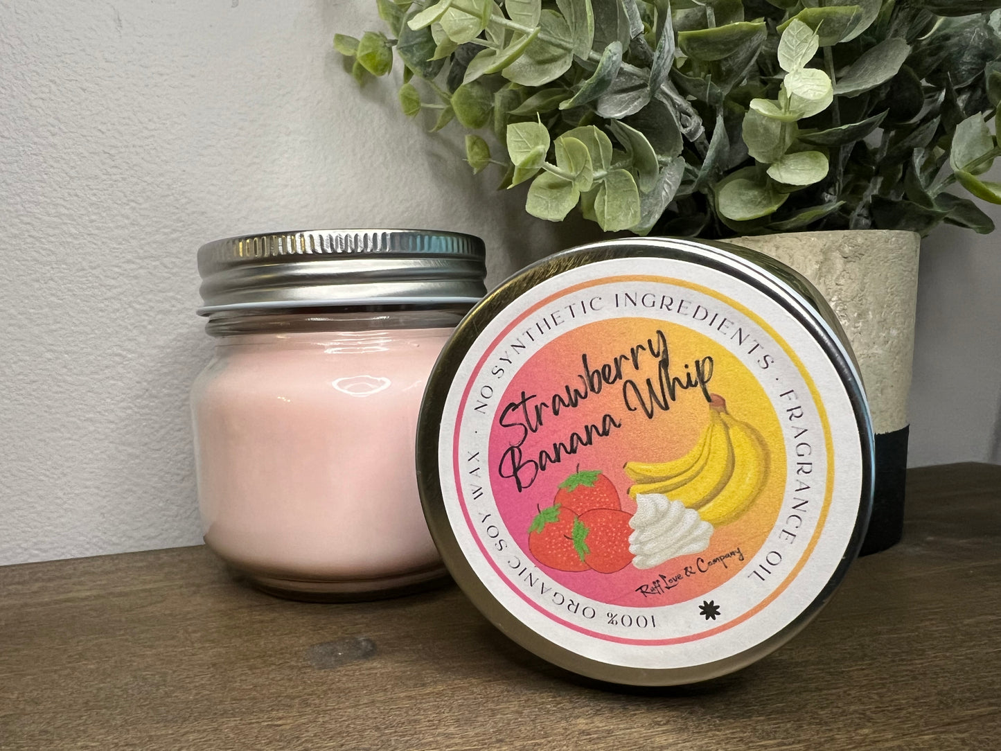 Strawberry Banana Whipped Candle