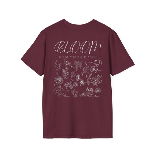 "Bloom Where You Are Planted" Unisex Graphic Tee