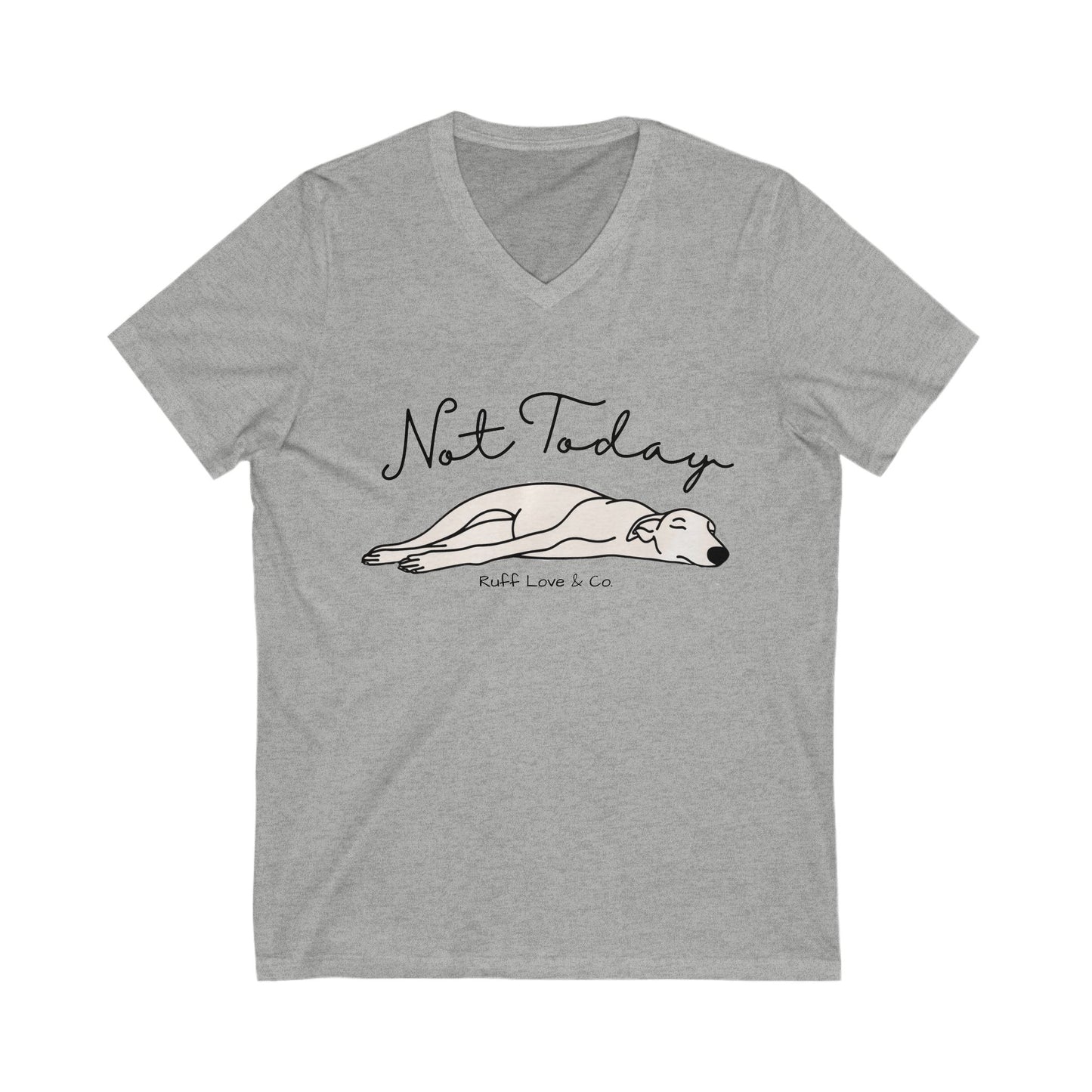 "Not Today" Women's V Neck Graphic Tee