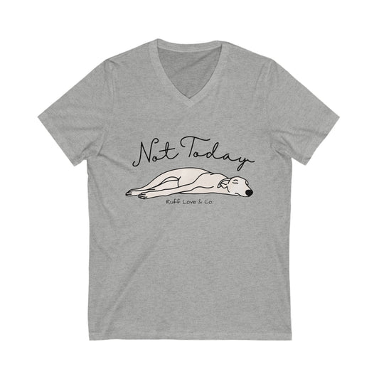 "Not Today" Women's V Neck Graphic Tee