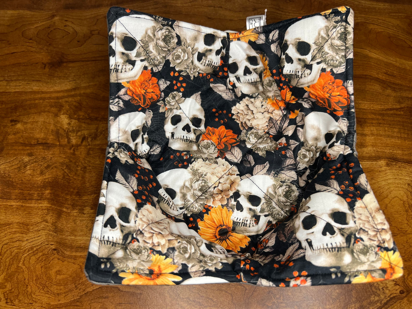 Skull Reversible Bowl Cozy